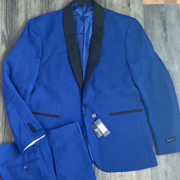 Braveman- Indgo Blue 2pc Suit Set 46R 40W